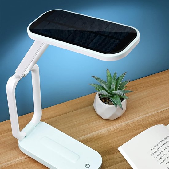 Solar Tafel Lamp - Oplaadbare Leeslamp - Draagbaar Lezen - 3-standen Dimbaar - 16.3 cm - Roze van solar — afbeelding 2