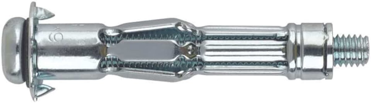 -fixingsystemen in -co - 100 Indemoll Anchors Pack voor bevestiging in rolelementen, schroef (gevallen coating, M5 x 52 mm, 9 mm diameter)