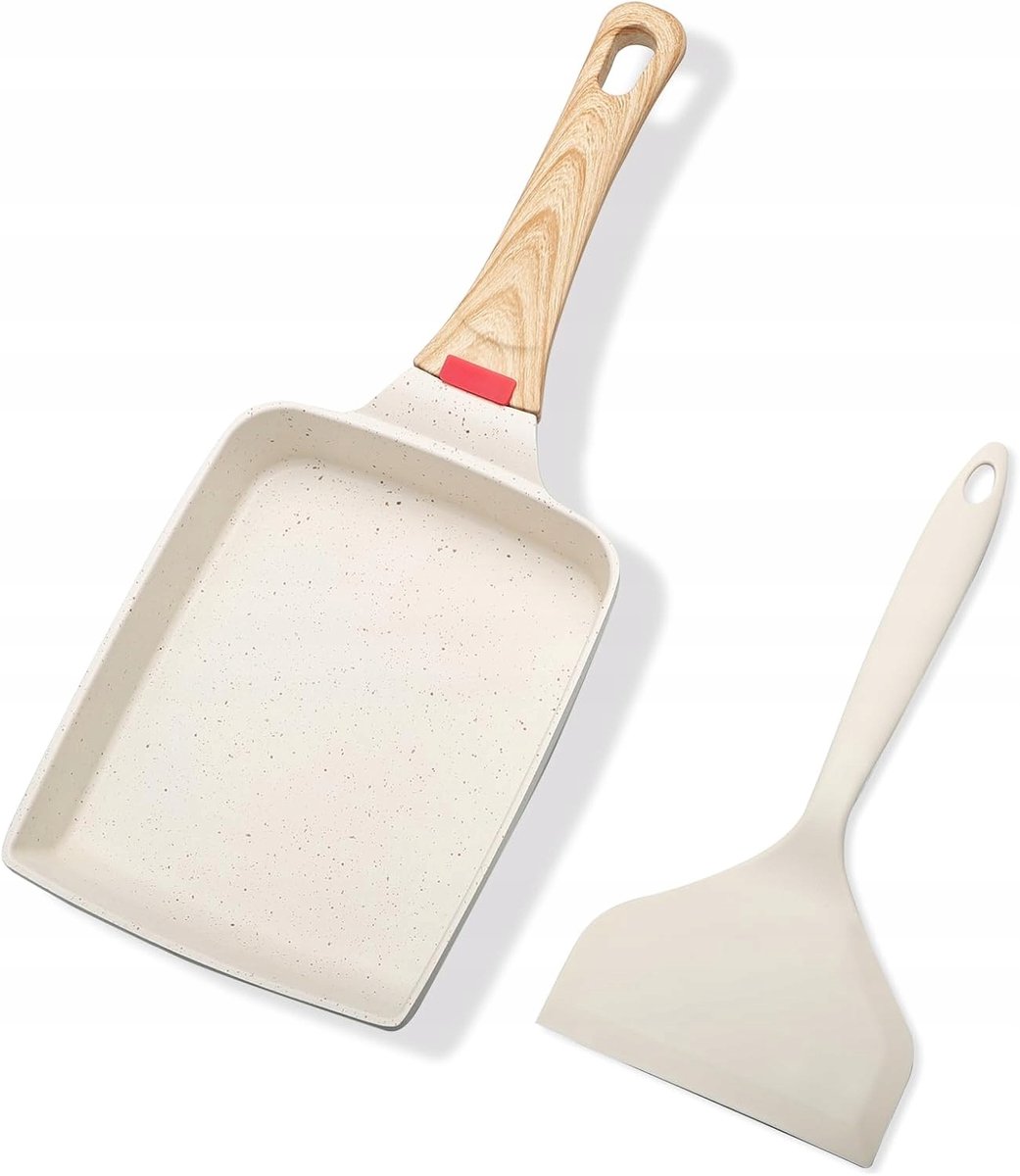 Niet-klevende Tamagoyaki Pan voor Omeletten - 18,5 x 15 cm