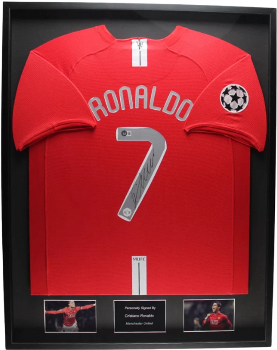 Cristiano Ronaldo 08/09 Manchester United ingelijst thuis shirt
