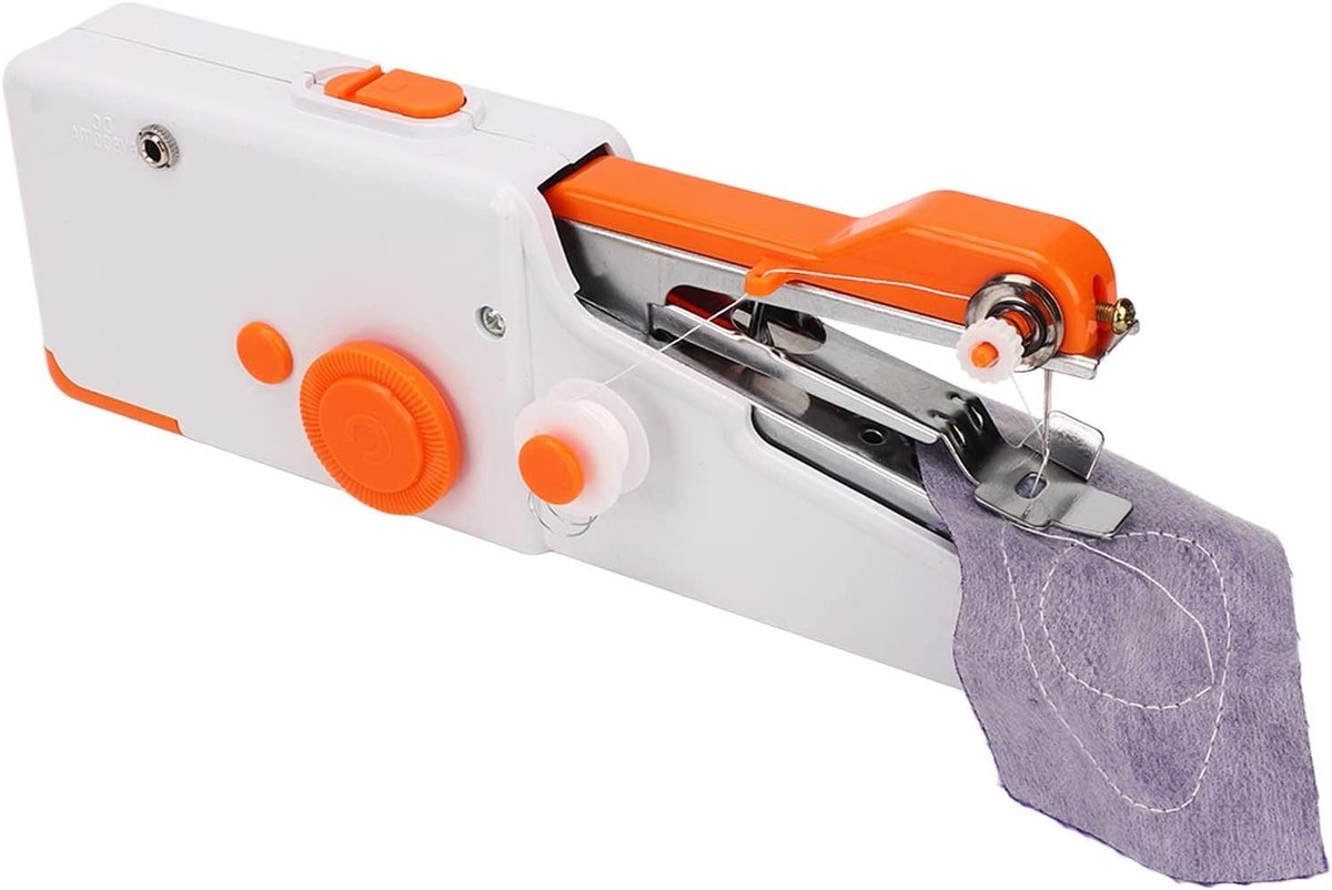 Mini Handnaaimachine - Compacte Naaier - Snel Herstel - Draagbaar Ontwerp - 23 x 15 x 5 cm - Wit