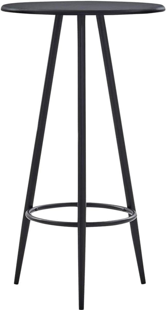 Zwart industrieel design bartafel 60x107 5 cm zwart | Bartafel 60x107,5 cm MDF zwart industrieel design statafel eethoek restaurant