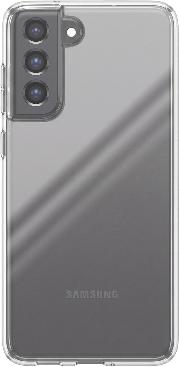 Mayaxess, Hoesje Geschikt voor Samsung Galaxy S21 FE Soepel Siliconen Gel Bescherming, Transparant