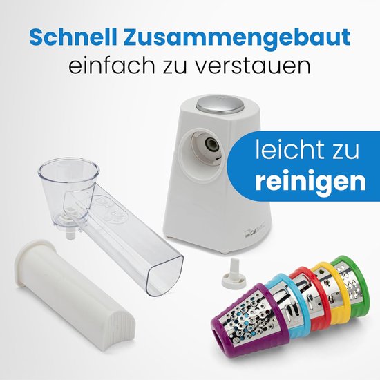 Keukenmachine - Snijmachine Rasp - Groenten Bereiden - 5 Functies - 150 Watt - Zwart — afbeelding 2