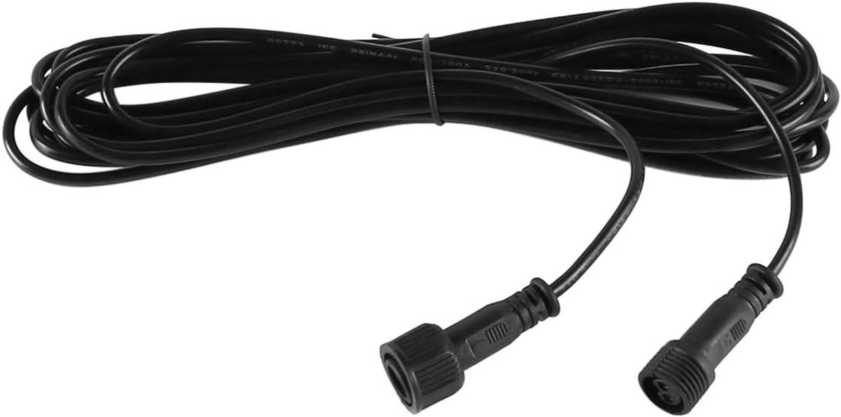 Waterdichte Verlengkabel - Buiten Snoer - Buitenverlichting Aansluiten - IP66 Waterdicht - 10 Meter - Zwart