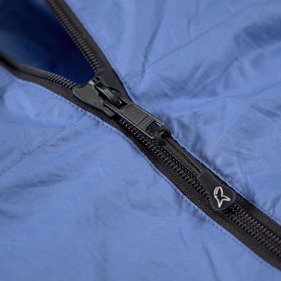 Slaapzak - Dekenmodel - Kamperen en wandelen - Aanritsbaar met tweede - 220x80 cm - Blauw — afbeelding 3