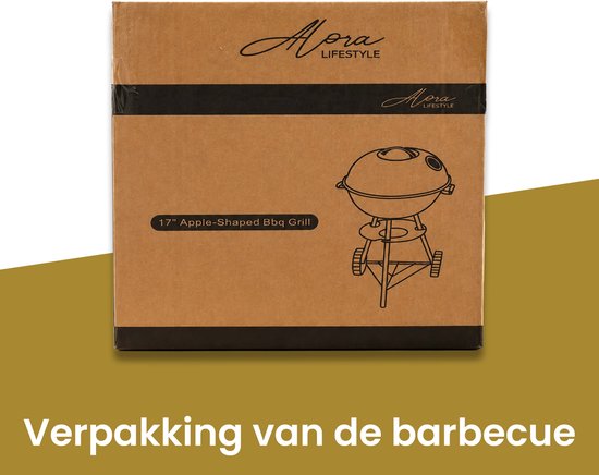 Alora Houtskool Kogelbarbecue - Inclusief 3-delige BBQ-gereedschapset - Met Deksel, Ventilatieregeling, Asopvangplaat & Wielen - Zwart van alora — afbeelding 5