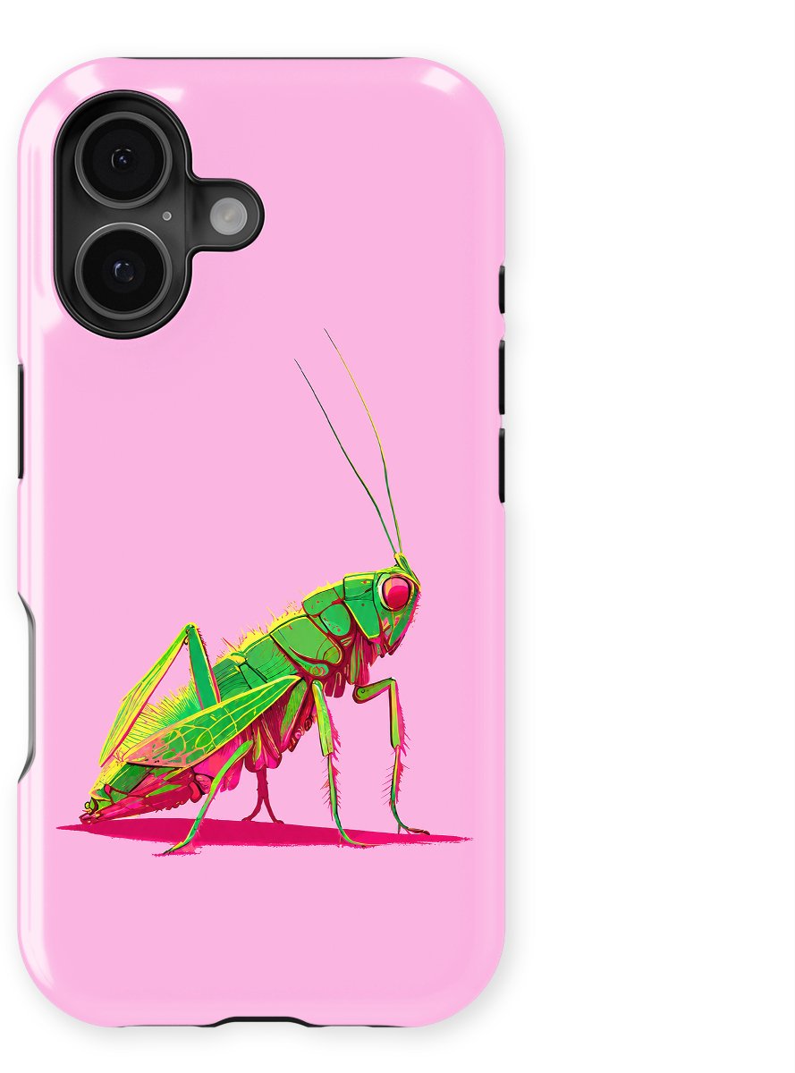 DripCase - Bugs Life Backcover met Mag geschikt voor iPhone 16 Plus - Neon Hopper