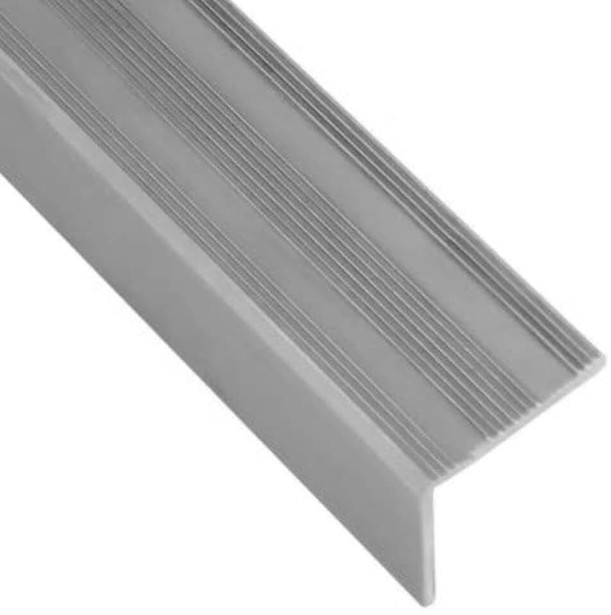Traprandprofiel - zilver - antislip groefmotief - 25 x 25 x 1350 mm - 1 stuk