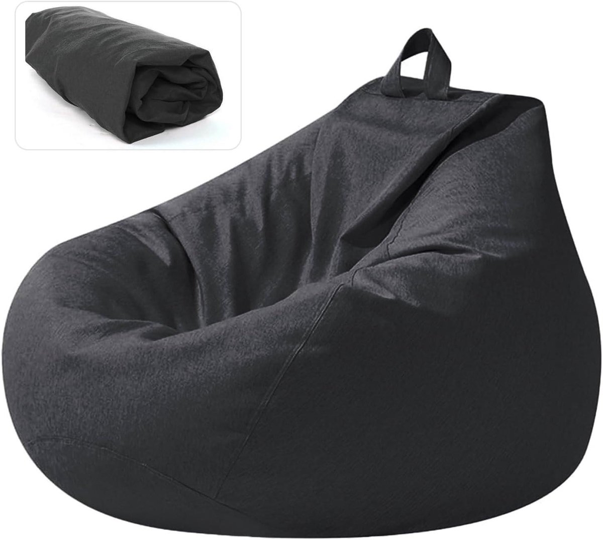 Zitzakhoes - Beanbag hoes - Ontspannen Zitten - Met Opbergvakken - 100 x 120 cm - Rood