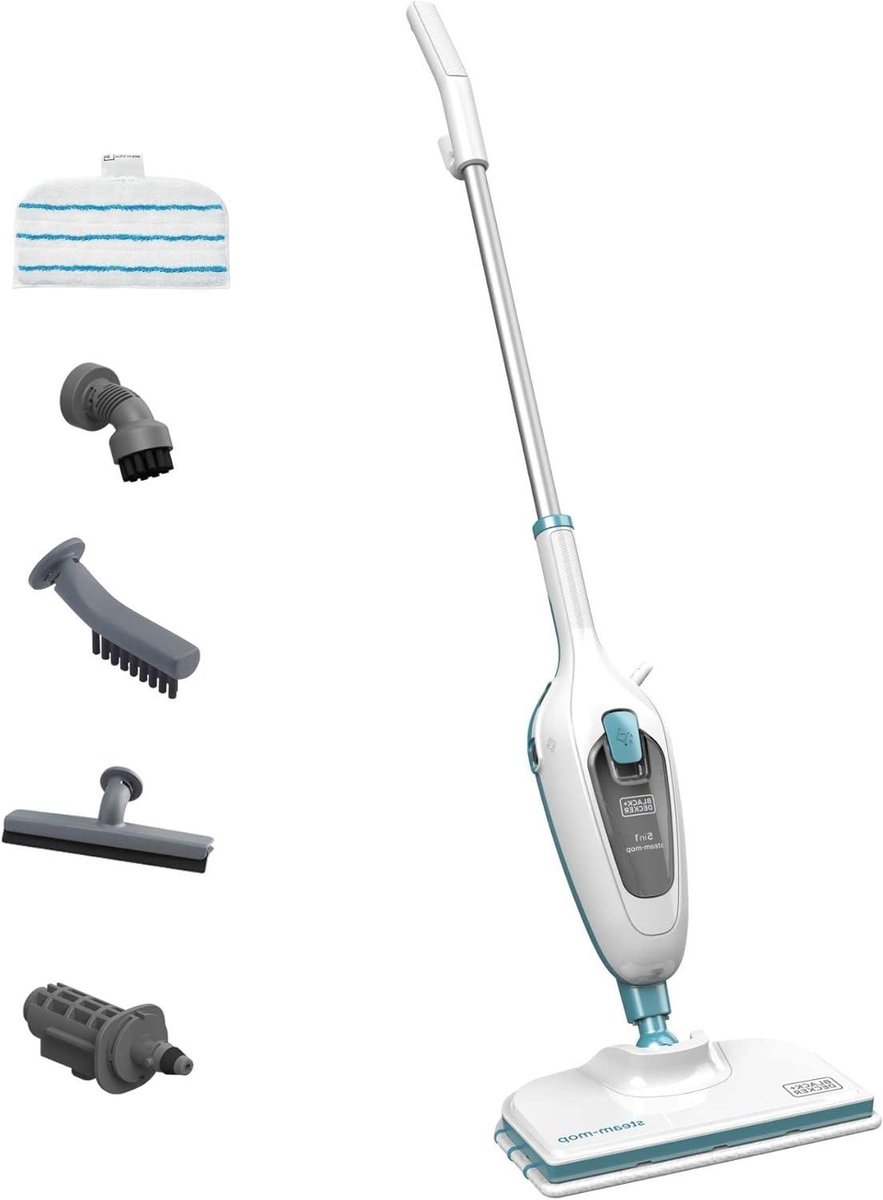 Stoomreiniger - Stoomwisser - Hygiënisch Huis - 5-in-1 Functionaliteit - 1300 Watt - Wit