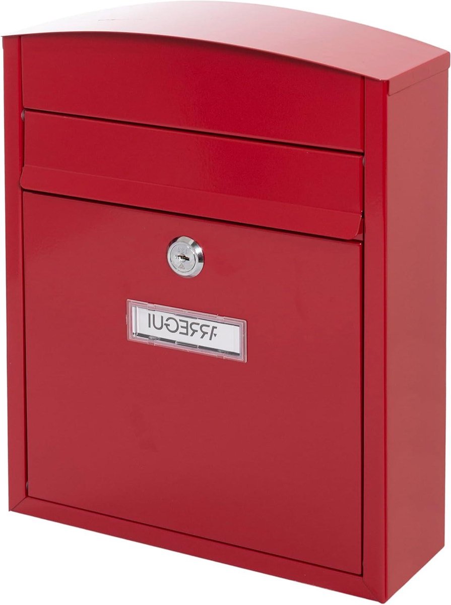Brievenbus - Postbus buiten - Post ontvangen - Waterdicht gegalvaniseerd staal - Formaat S DIN A5 - Rood
