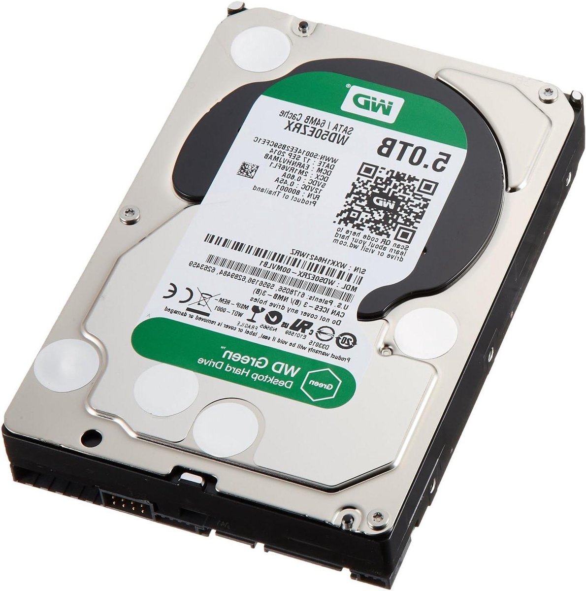 Interne Desktop Schijf - Opslagstation - Bestanden Archiveren - Energiezuinig Ontwerp - 5 TB - Groen