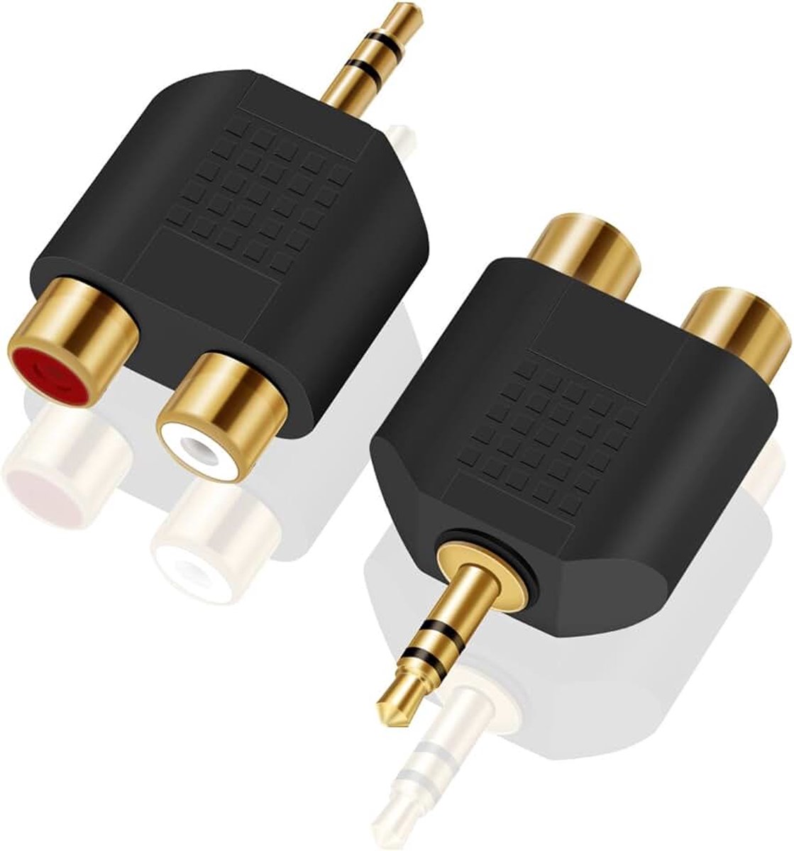 3.5mm naar rca splitter, ANDTOBO 3.5mm Stereo Mannelijke naar Dual RCA Vrouwelijke Audio Adapter