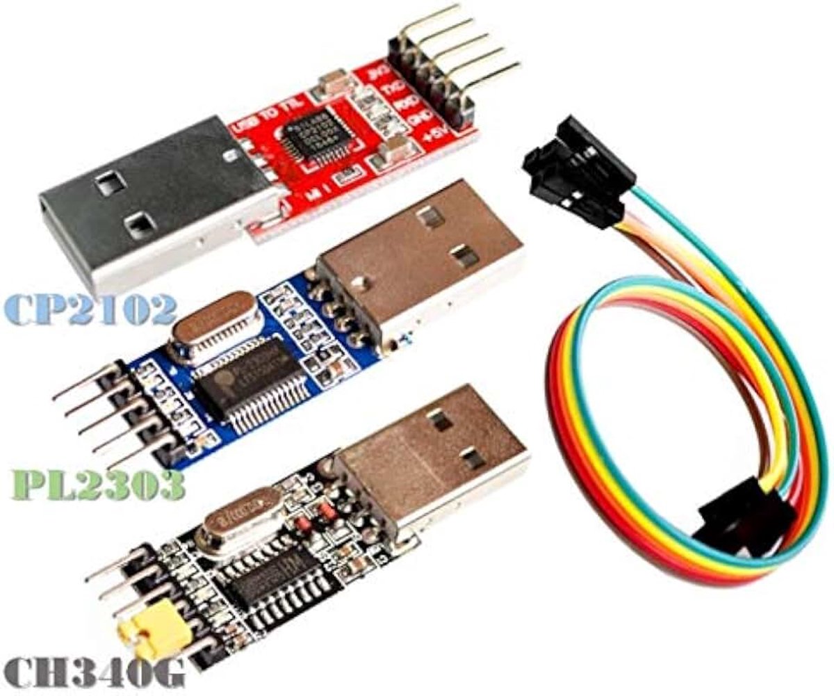 3-in-1 USB to TTL Module - PL2303, CP2102, CH340G USB UART Module