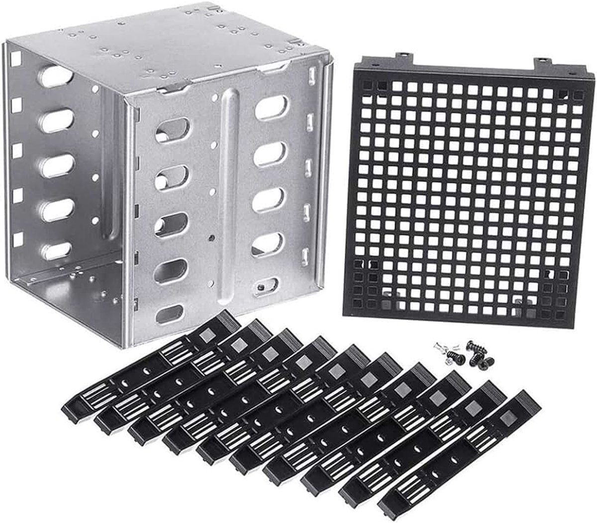 Harde Schijfbehuizing, 5,25 inch 5 x 3,5 inch HDD Cage Rack harde schijf behuizing, adapter