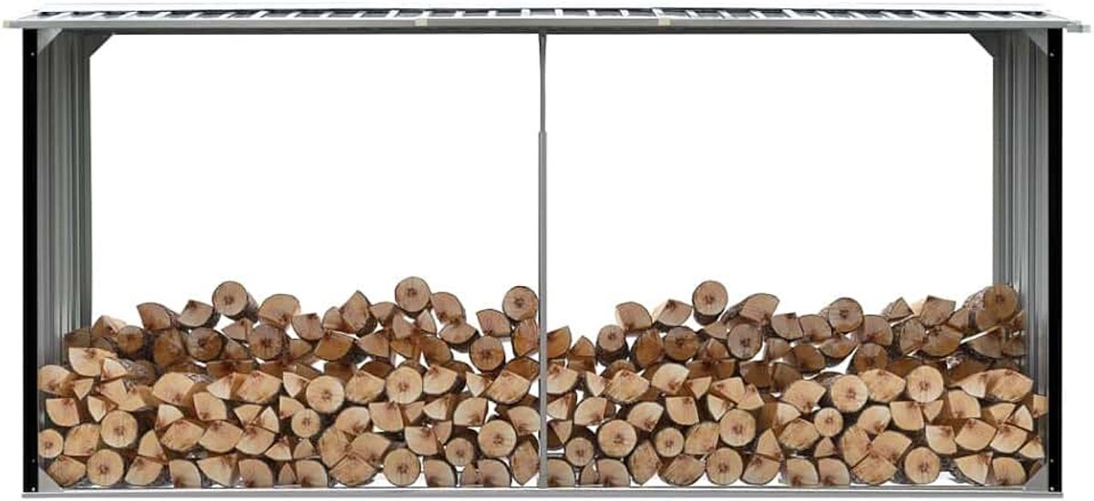 Tuinhuis, schuur, houten deur, voor buiten, van verzinkt staal, tuinhout van staal, voor buiten