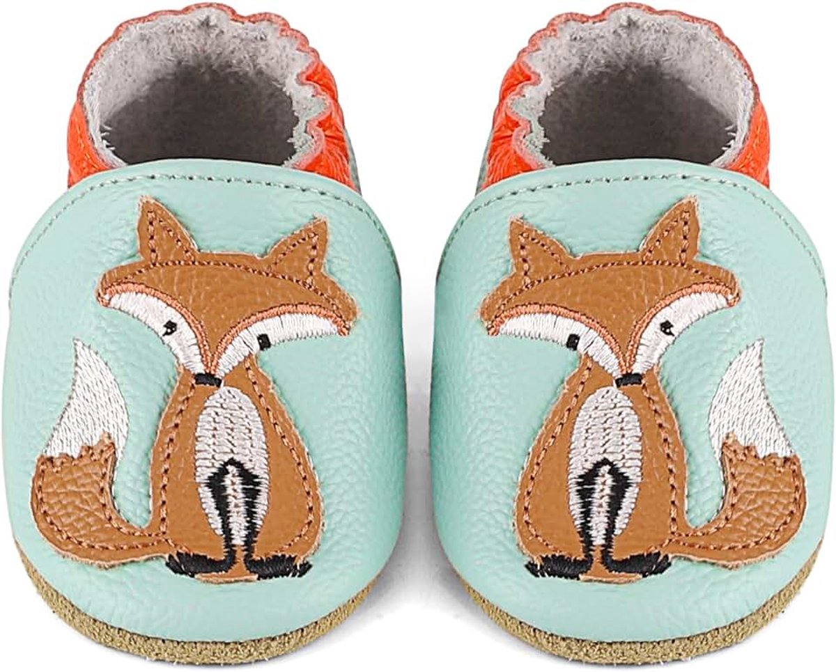 Babyslofjes Jongens Meisjes Leren Kruipschoenen Antislip Zachte Zool Baby Eerste Schoentjes 0-24 Maanden