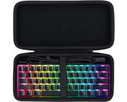 Co2CREA Harde 60% toetsenbord reisbeschermhoes etui tas voor Razer Huntsman Mini Compact 60% / Snpurdiri 60% / Newmen GM610 / MageGee 60% Gaming toetsenbord