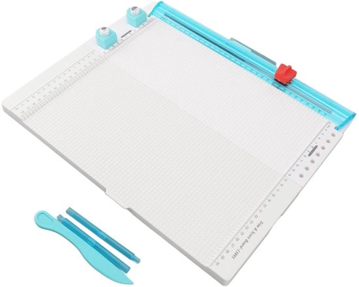 Papiersnijder 7-in-1 - Ergonomisch Ontwerp - Opvouwbaar - Multifunctioneel - Gebruiksvriendelijk - Comfortabel Snijden - Snijmachine