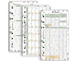 2023 Monatliches Wöchentliches Und Budgetpapierkit, Für 6-loch-budgetsystem-nachfüllung, 6-3/4 "x 3-3/4", Persönliche Größe Für Budget-binder (harphia, 007mix A6)