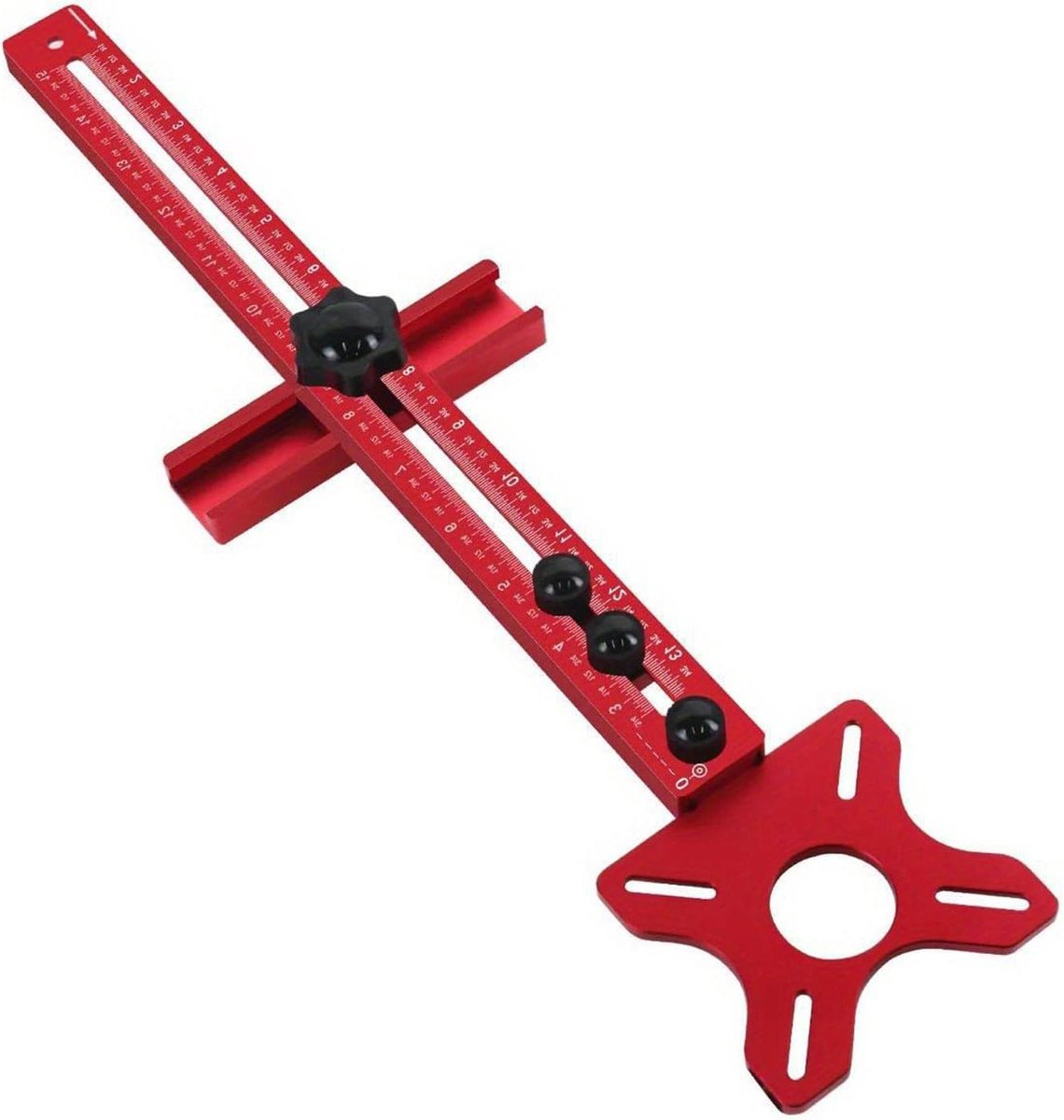 Freesapparaat Houtbewerking - Trimmachine Plank - Precisie Houtsnedes - Aluminium Legering - 36 cm Lengte - Niet gespecificeerd