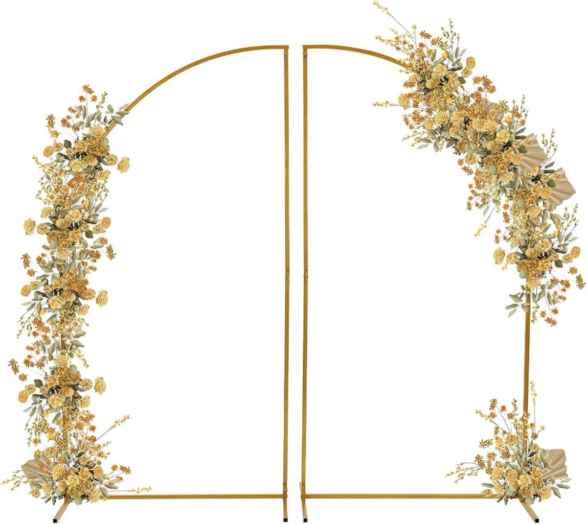 Metalen bruiloftsboog frame stabiele basis voor feest verjaardag | Vrij te combineren met ballonnen, bloemen en lichtsnoeren, bovendien als klimrek voor tuinklimplanten te gebruiken.