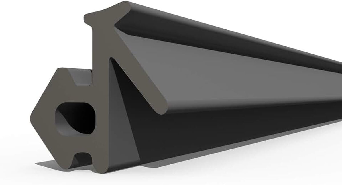 S-834X VEKA raamafdichting, zwarter rubberen afdichtingstape, kunststof afdichtingen, aluminium profielafdichting, voor pvc ramen en deuren, 20 m
