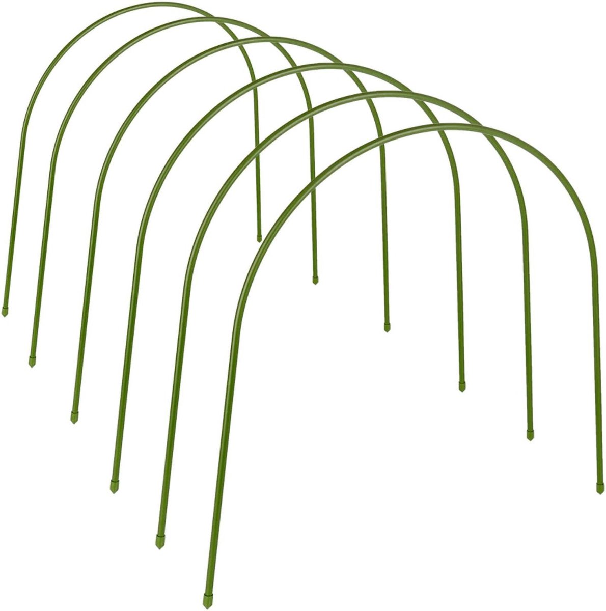 Tuin Hoops - Kas Hoops Kweektunnel - Planten Beschermen - Kunststof Gecoate Staal - 50x50 cm - Groen