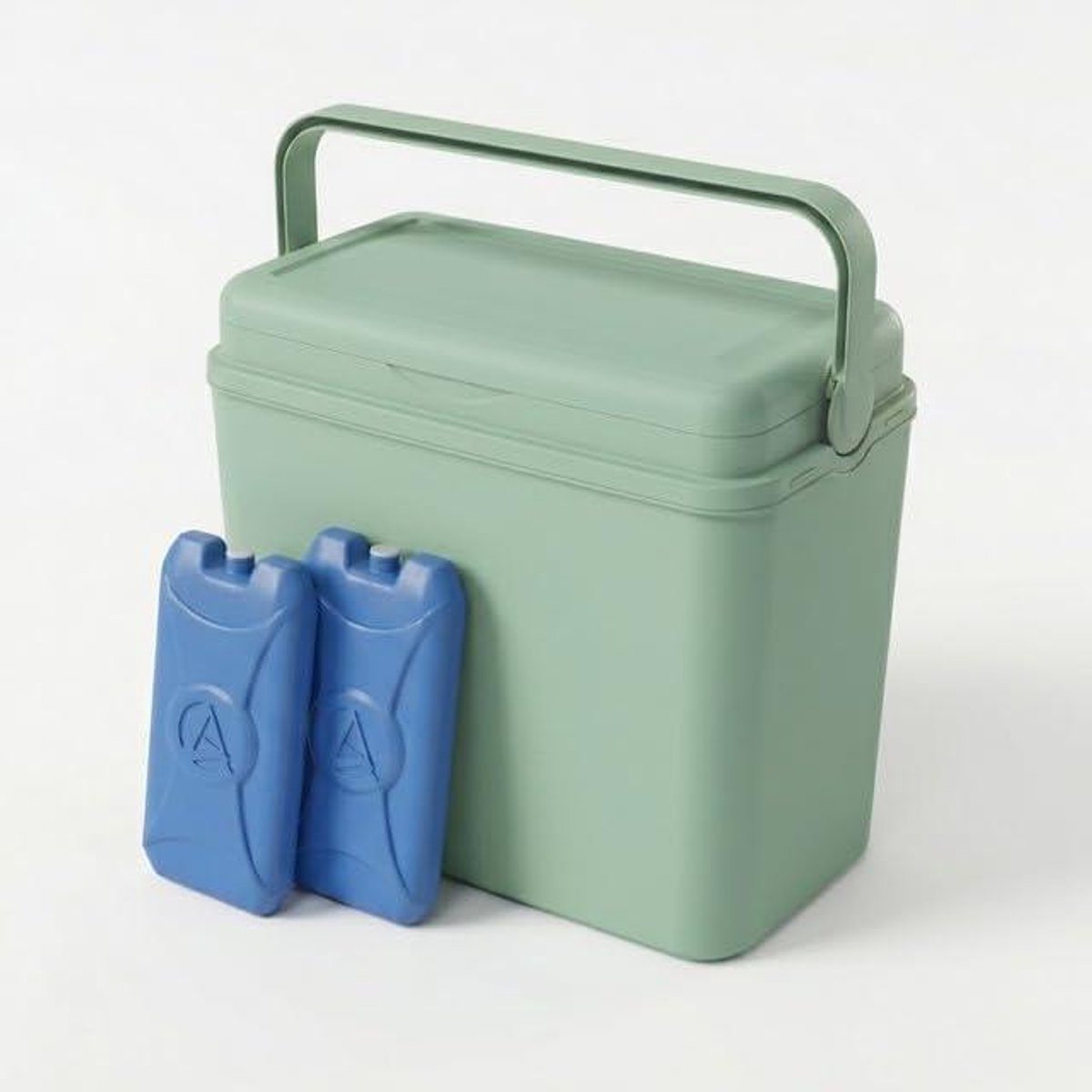 Koelbox 24 Liter - Ijsbox Draagbaar - Buiten Eten - Luchtdicht Vergrendelingsdeksel - 395 x 23 x 37 cm - Groen