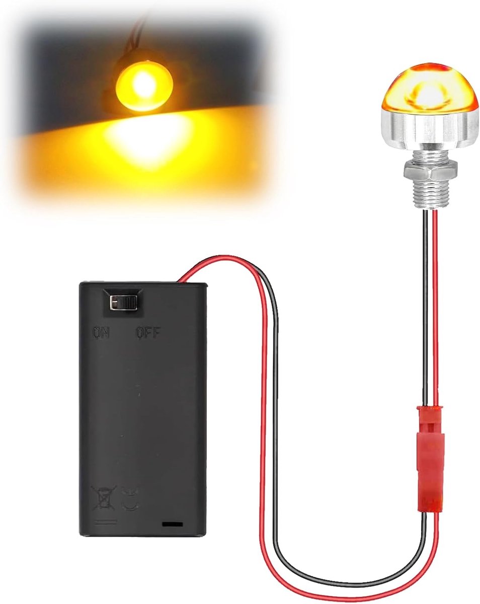 Mini-ledlicht, optioneel rood/geel/blauw/groen/paars/wit, met AA-batterijhouder en schakelaar, micro led, klein kerststallicht voor doe-het-zelf led-modelbouw, kabouter