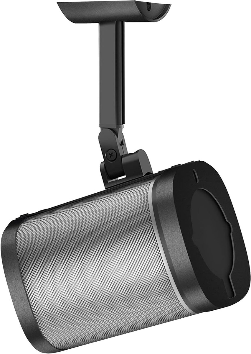 Notiela Wand- en plafondhouder voor Sonos One, One SL & Play:1 – draaibare en kantelbare luidsprekerhouder, verstelbare houder in zwart voor Sonos One/SL/Play:1 luidspreker