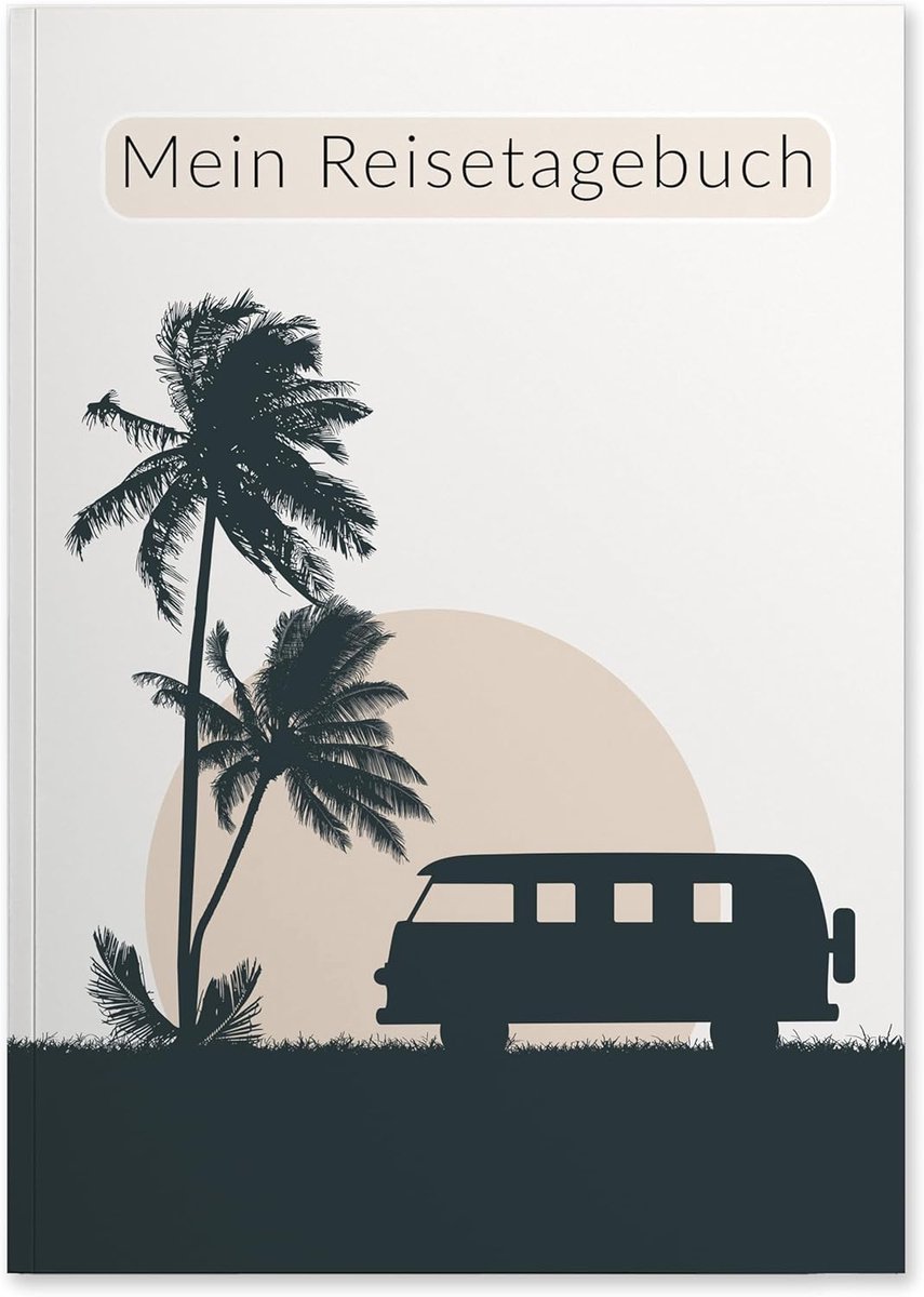 SnelShoppen - Reisdagboek voor invullen, Inspirerend reisboek, Reisplanning, Mindfulness pagina's, Citaten, Camping Van Motief, Ideaal Reisgeschenk, D