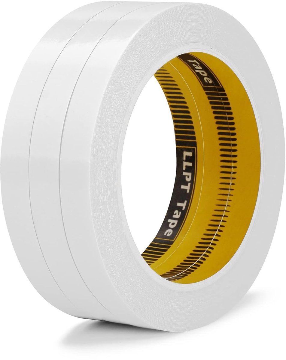 SnelShoppen - Dubbelzijdige Plakband 12,5 mm x 15 m, 3 Rollen, Transparant Ultra-Dun, Handafscheurbaar voor DIY Creaties, Scrapbooking, Foto's, Kledin