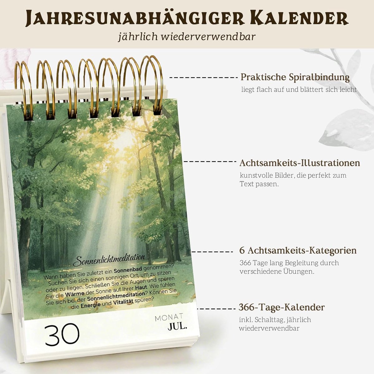 SnelShoppen - BIROYAL Tear Calendar - Khaki - Dagelijkse Planner - Decoratieve Wandkalender - Perfect voor Thuis, Kantoor en als Cadeau - 2023 — cadeau in Kalenders & Planners - foto 5