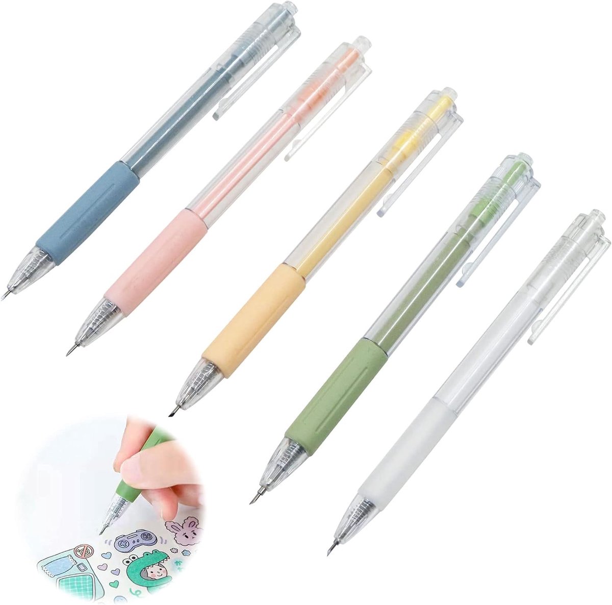 SnelShoppen - 5-delige Craft Knife Set, Tranching Knife en Precisie Snijgereedschap voor DIY, Kunst, Carving en Studenten - Multifunctionele Snijmes i