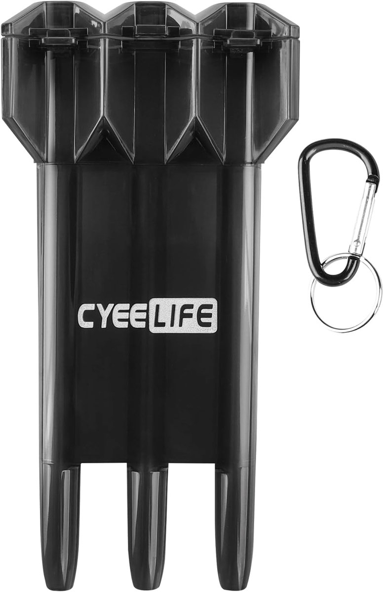 SnelShoppen - Dart Carry Bag - Verstelbare Dart Case - Draagbare Dart Opbergdoos met Sleutelslot - Zwart - 17.3cm - Bescherm je Darts - Perfect voor F