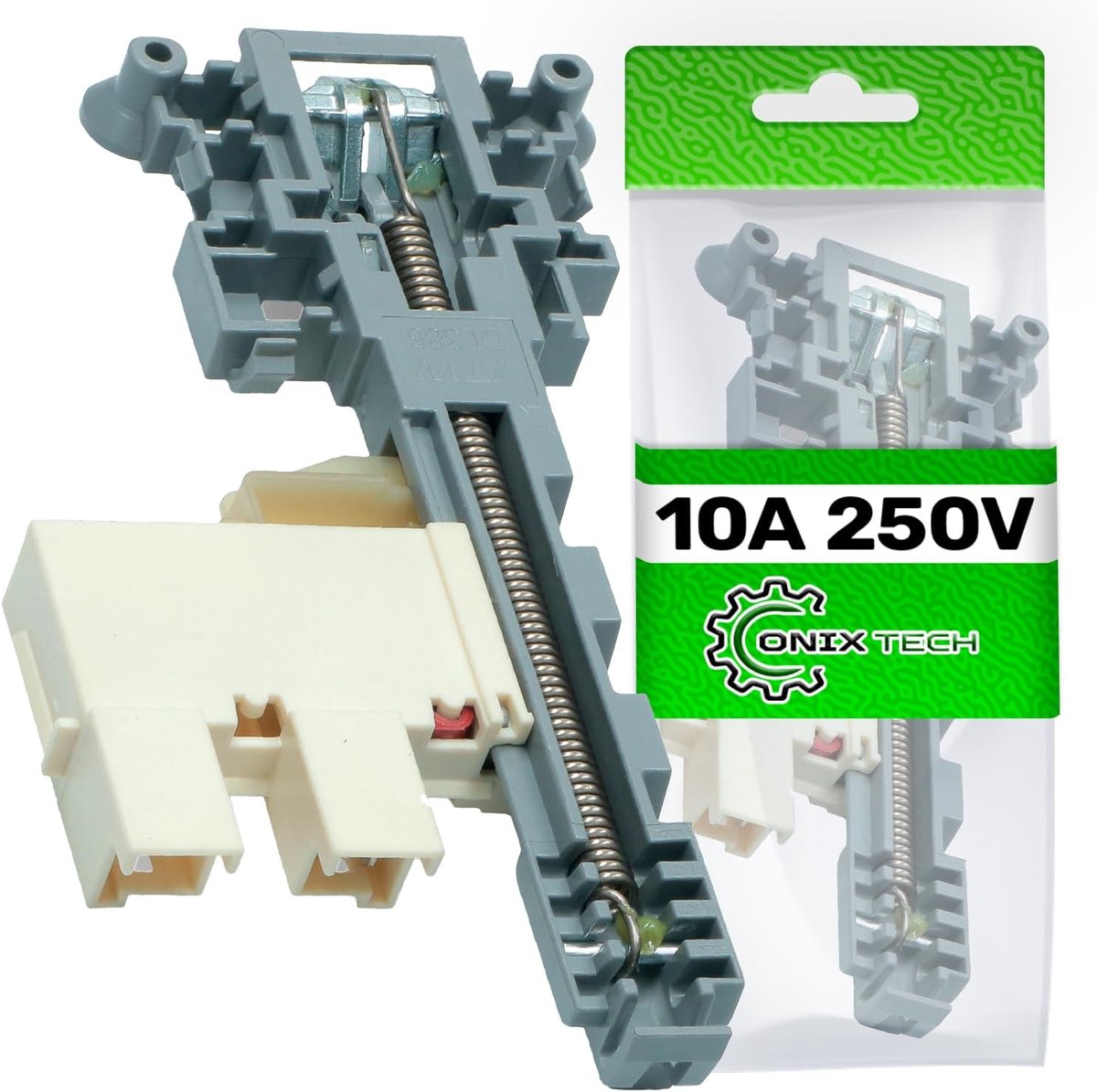 SnelShoppen - Deur Sloten Set voor Vaatwasser, 10 A, 250 V, Originele Codes 690074493, 697690335, 697690342, 697690348, Voor Smeg ONIX TECH