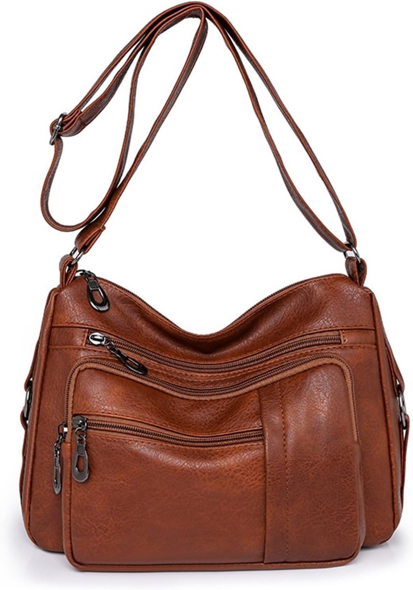 Schoudertas voor Dames, Crossbody Tas van PU Leer, Waterdicht en Slijtvast, Ideaal voor Winkelen, Reizen en Dagelijks Gebruik