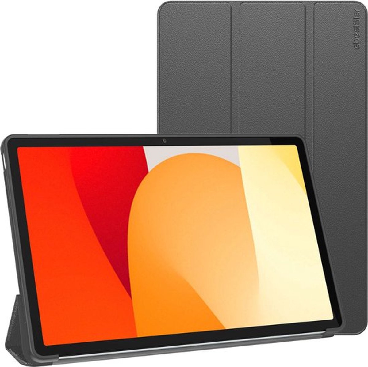 ebestStar - Hoes geschikt voor Xiaomi Redmi Pad SE, Slimme Hoes met Magnetische Flip Bescherming, Siliconen, Zwart