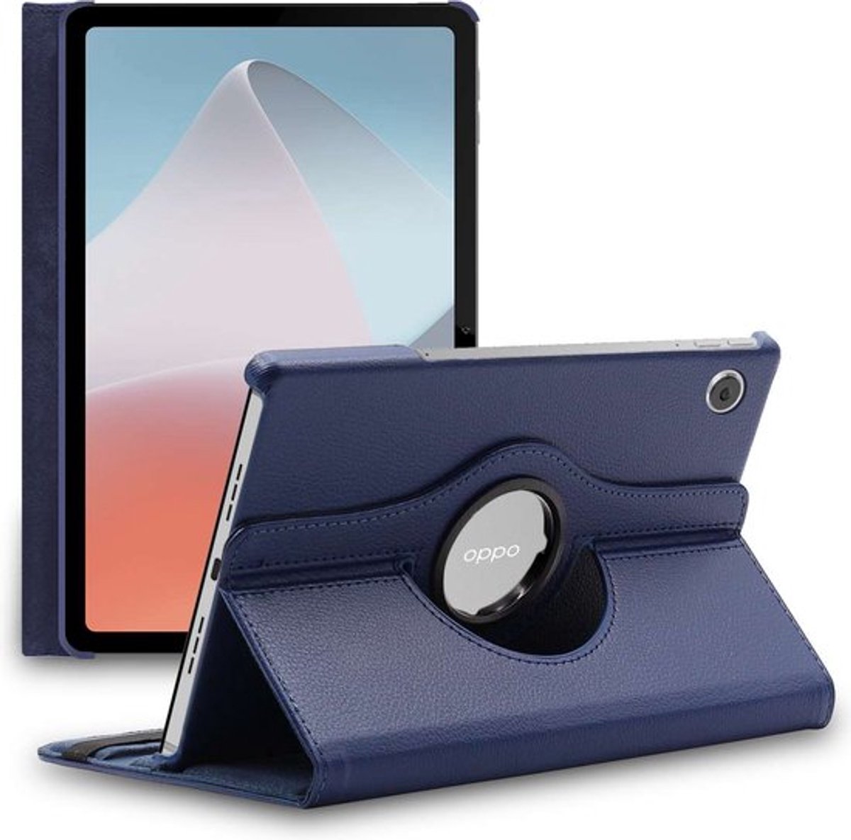 ebestStar - Hoes geschikt voor Oppo Pad Air, Roterende Etui, Case, 360° Draaibaar hoesje, Donkerblauw