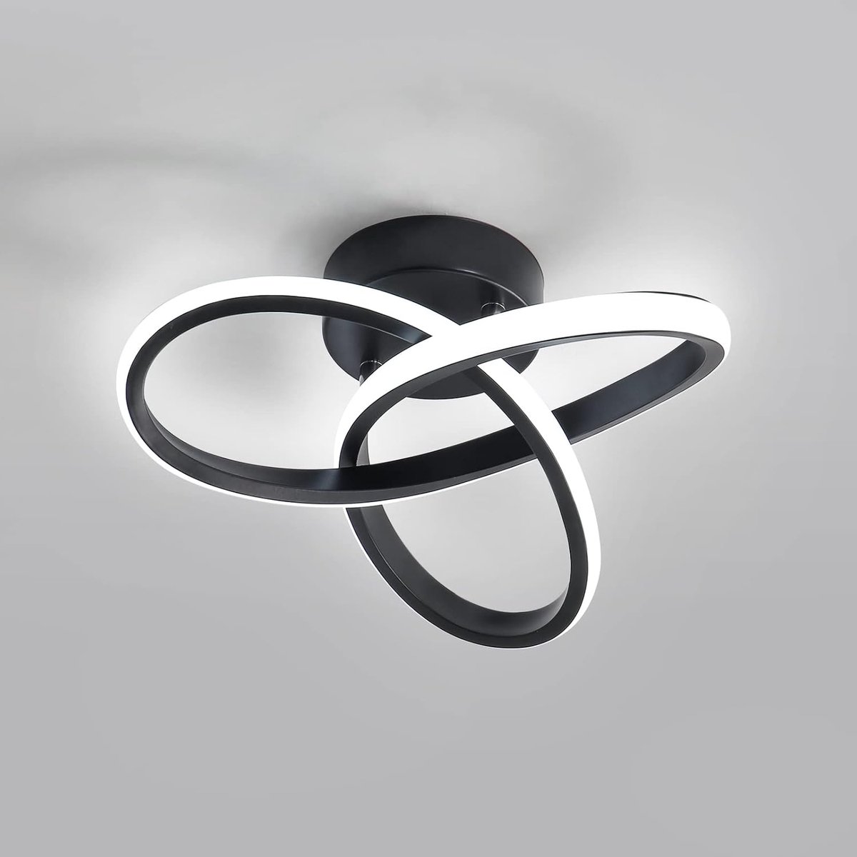 SnelShoppen - Moderne Dimbare LED Plafondlamp 20W, 2200LM, Bloemvorm, Ø25cm, Voor Woonkamer, Slaapkamer, Hal, 3000K/4500K/6500K