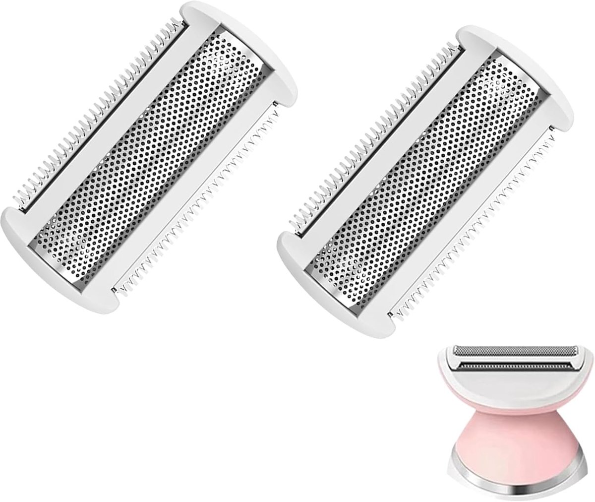 SnelShoppen - Vervangende Scheerkoppen voor Vrouwen - Roestvrijstalen Trimmer Bladen voor Elektrische Ladyshaver - Geschikt voor Nat en Droog Gebruik