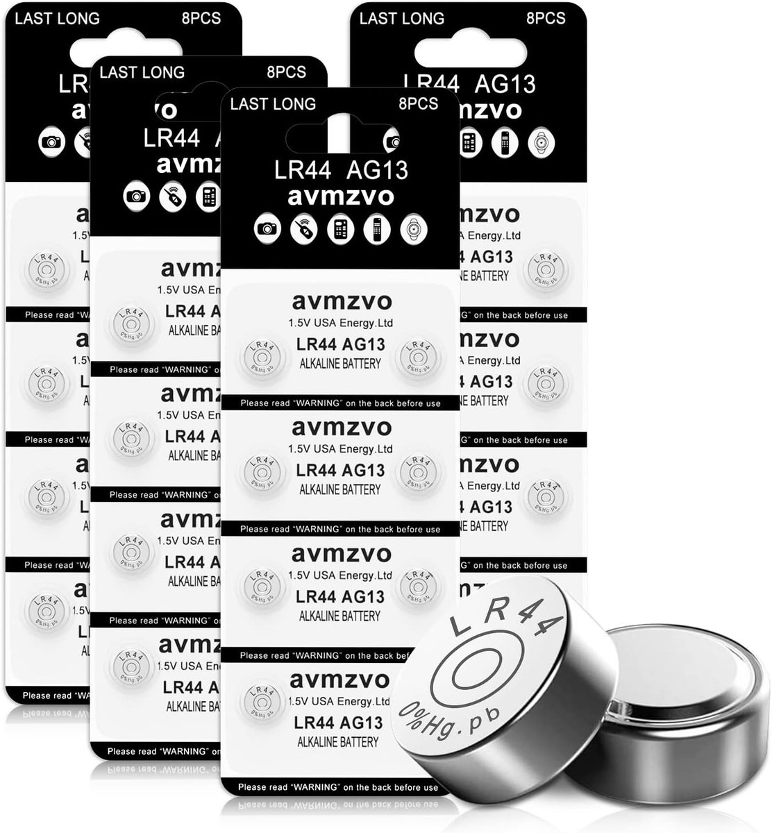 SnelShoppen - LR44 Knopcelbatterijen AG13 1.5V Alkaline 32 stuks - Langdurige Kracht, Veiligheid Zonder Lekkage, 3 Jaar Garantie