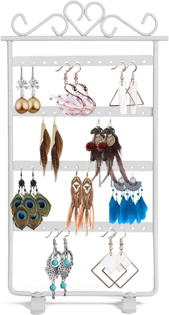 Earring Organizer met 46 Gaten, Stijlvolle Oorbellenhouder voor Studs en Oorbellen, Perfecte Sieradenopberger en Display voor Oorbellen