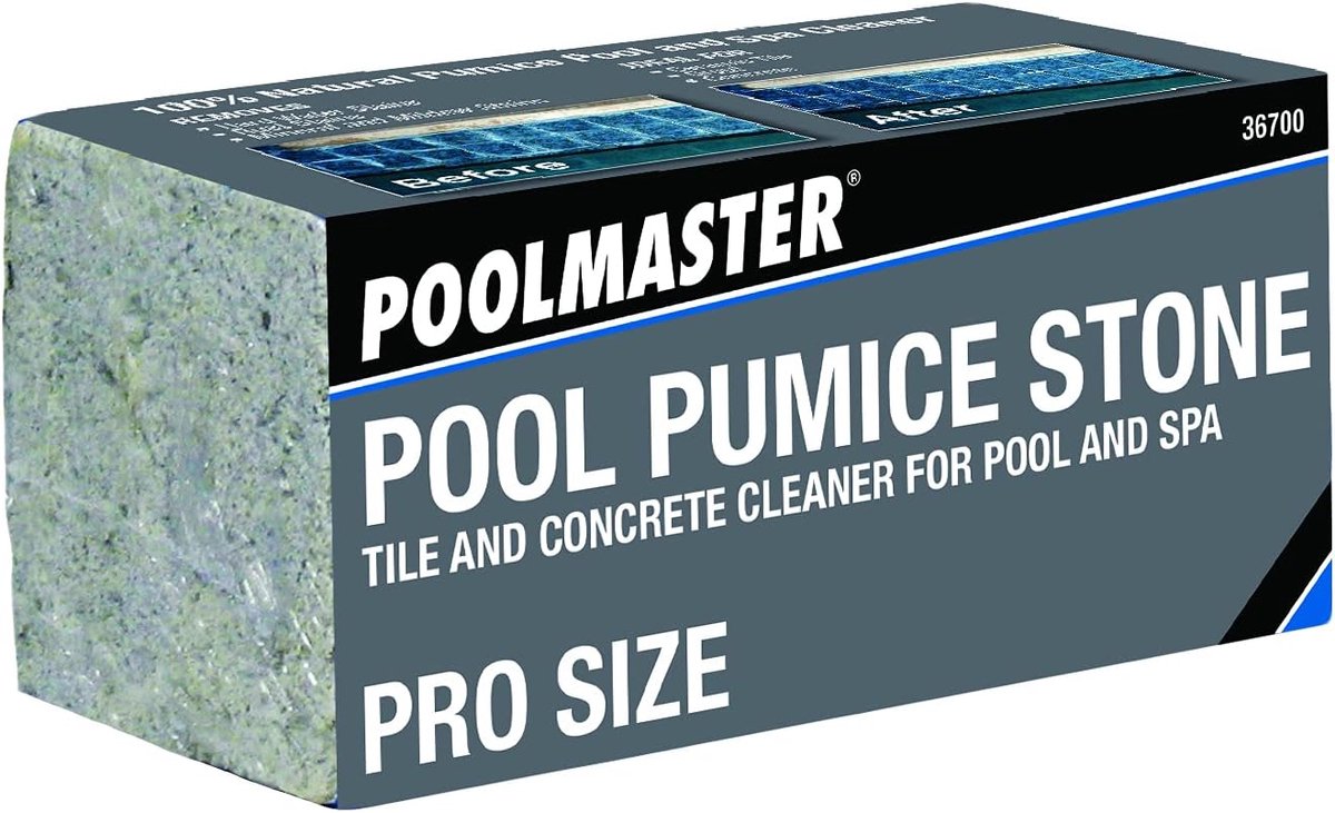 SnelShoppen - Extra Large Pumice voor Zwembad en Spa, Natuurlijke Hardwater- en Vlekverwijderaar, Pro Size voor Keramische Tegels, Grout en Beton, 100