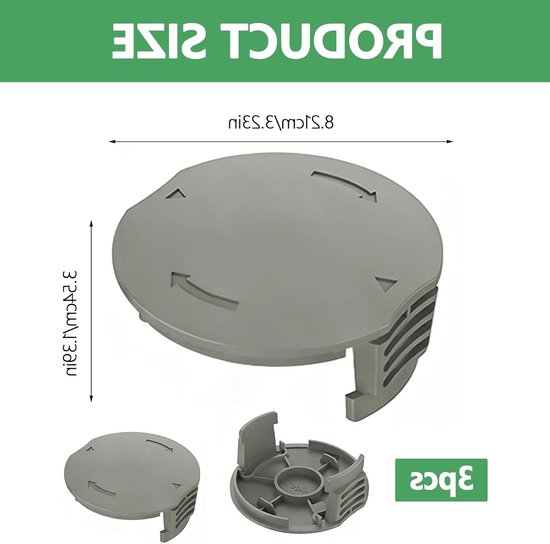 3 Stuks Grastrimmer Spoel Caps Vervangende Trimmerdeksel voor EasyGrassCut 18/23/26, Geschikt voor Tuinonderhoud en Grasmaaien — afbeelding 5