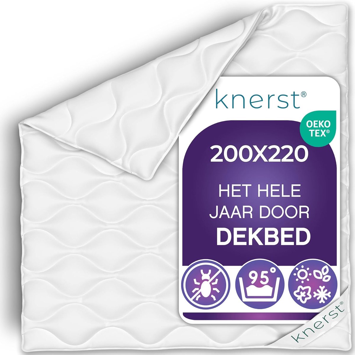 SnelShoppen - All Season Duvet 200x220 - Ademend Microvezel Dekbed - Licht en Warm Dekbed voor Elk Seizoen - Wasbaar Comforter Dekbed