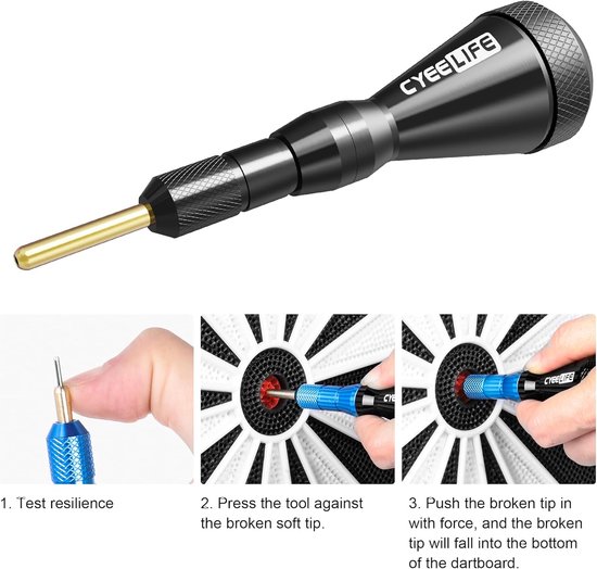SnelShoppen - Dart Points Remover, Soft Tip Remover, Dart Accessoires van Aluminium, Duurzaam en Corrosiebestendig, Ideaal voor Elektronische Dartbord van Snelshoppen — afbeelding 5