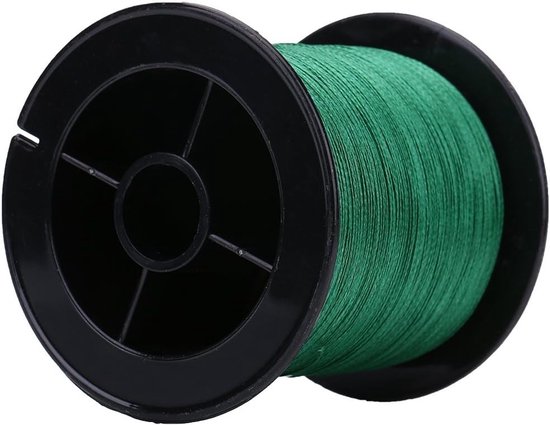 SnelShoppen - Braided Fishing Line 300m - PE Braided 4 Strands - Super Sterke Visserslijn - Multi-filament Groen - Duurzaam en Robuust - Perfect voor van Snelshoppen — afbeelding 5